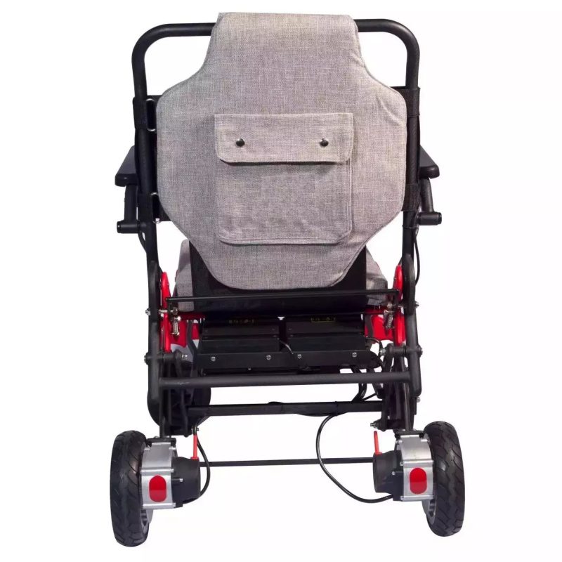 RedCarbonFiberFoldingLithiumWheelchairback