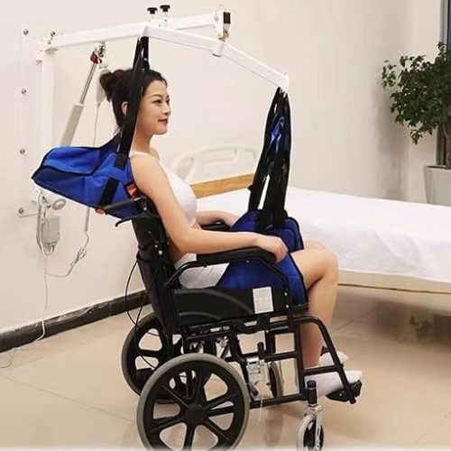 Wall MountedElectricPatientLift PatientLiftWheelchair Load330Lb ElderlyAssistanceProductswithSpreader B